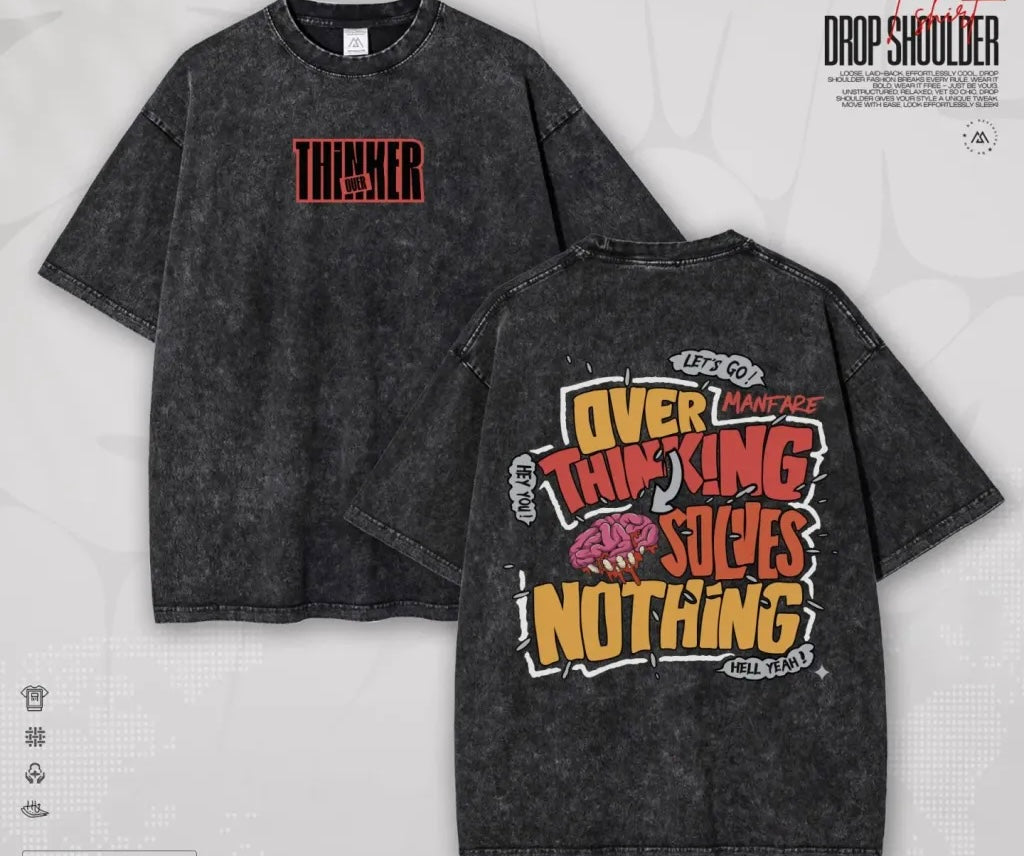 Acid Wash - Most Trendy Drop Shoulder T Shirt |