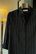 Black With White Pinstripes Shirt