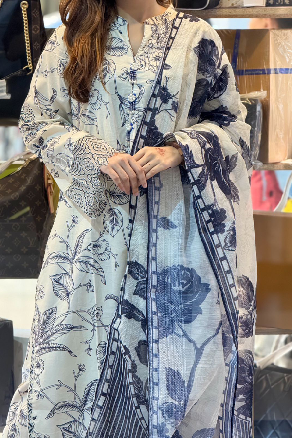 Floral Off-White 3 Piece W3P-20023